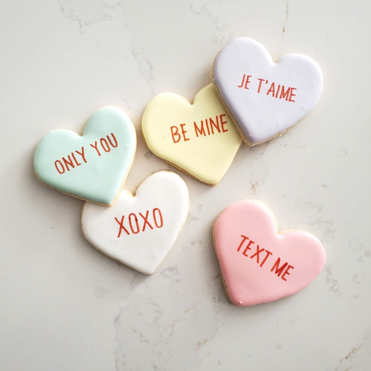 Valentine's Conversation Heart Cookies · Valentine's Cookies