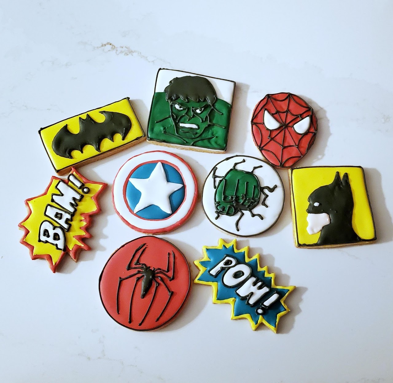 Superhero cookies · Superhero cookies