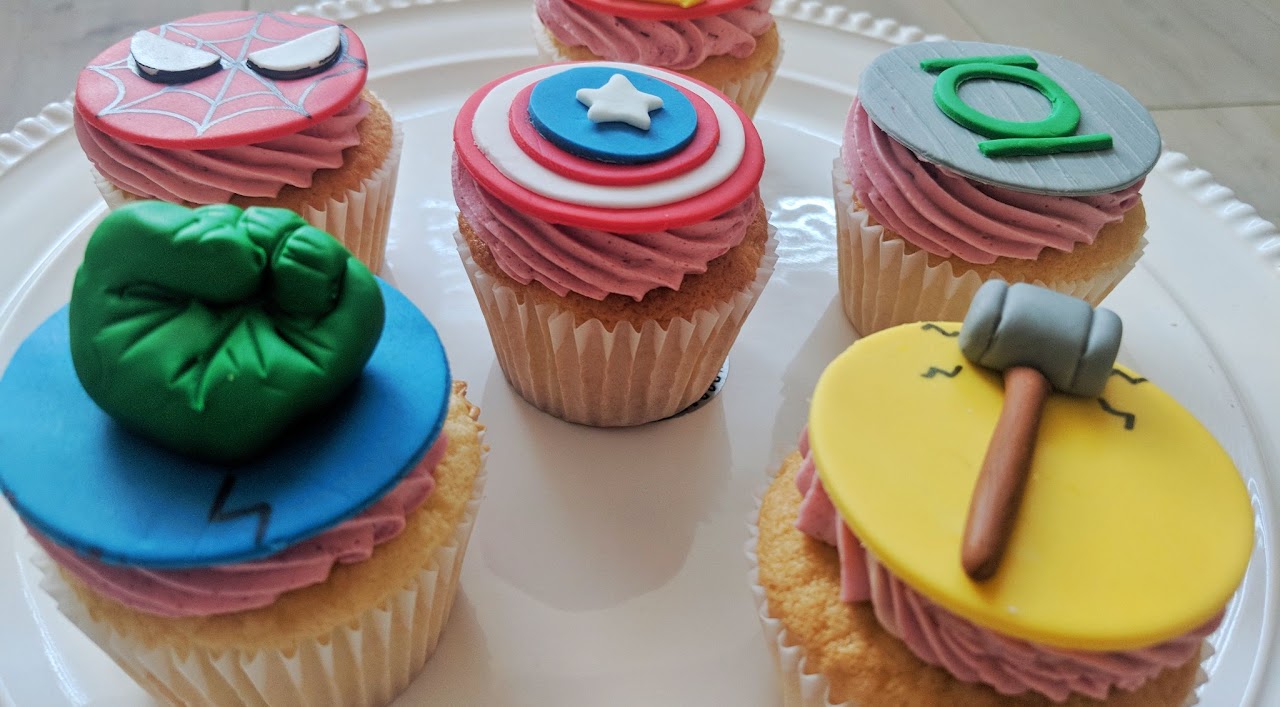 Superhero cupcakes · Superhero cupcakes