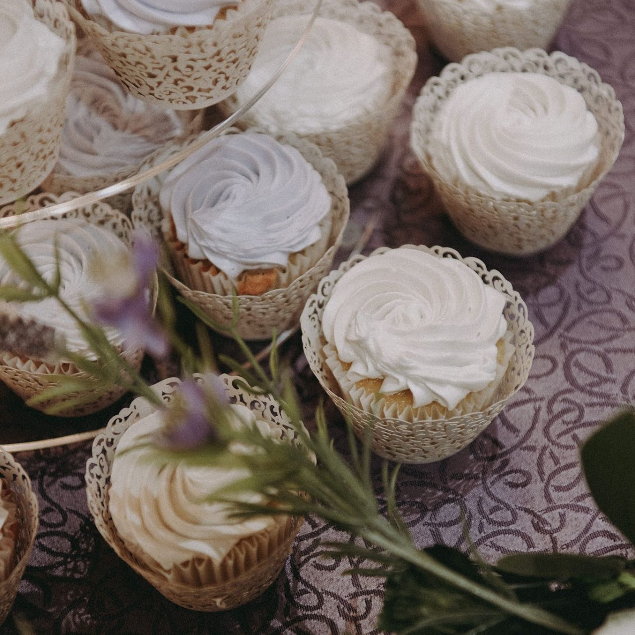 Lemon lavender cupcakes · Wedding